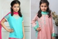 مدل لباس دخترانه سنتی مجلسی پاکستانی برند Mariab
